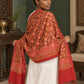 WV-113-RED | Woven stole | Elegant drape 5