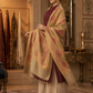 Women's Wool Blend Full Embroidery Matka Shawl