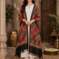 Women's Wool Blend Full Embroidery Matka Shawl