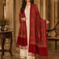 Women's Wool Blend Full Embroidery Matka Shawl