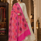 Women's Wool Blend Full Embroidery Matka Shawl