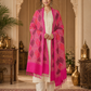 Women's Wool Blend Full Embroidery Matka Shawl