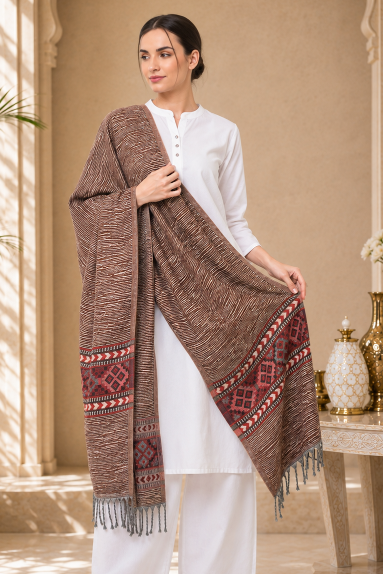 Weavers Villa Kullu Design Shawl