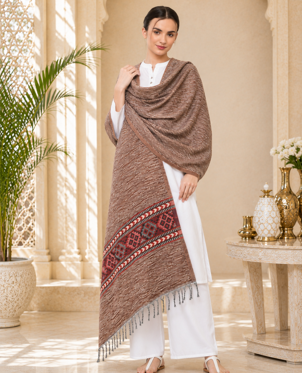 Weavers Villa Kullu Design Shawl