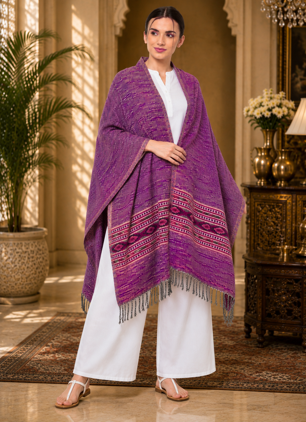 Weavers Villa Kullu Design Shawl