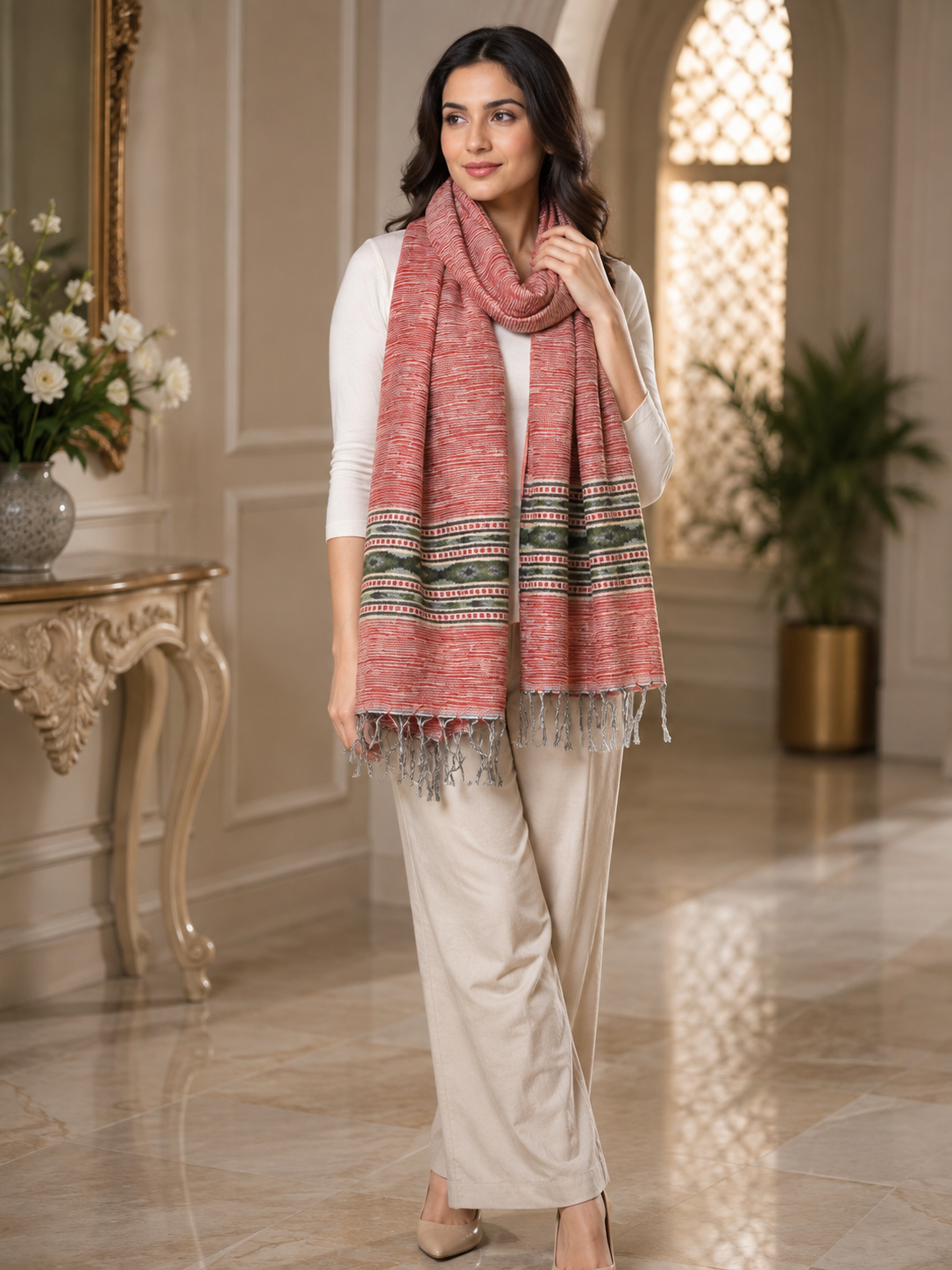 Weavers Villa Kullu Design Shawl