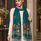 WV-503-NEWGREEN | Woven floral stole | Elegant drape 4
