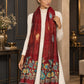 WV-503-RED | Woven stole | Elegant drape 4