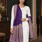 WV-504-PURPLE | Woven stole | Elegant drape 2