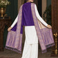 WV-504-PURPLE | Woven stole | Elegant drape 5