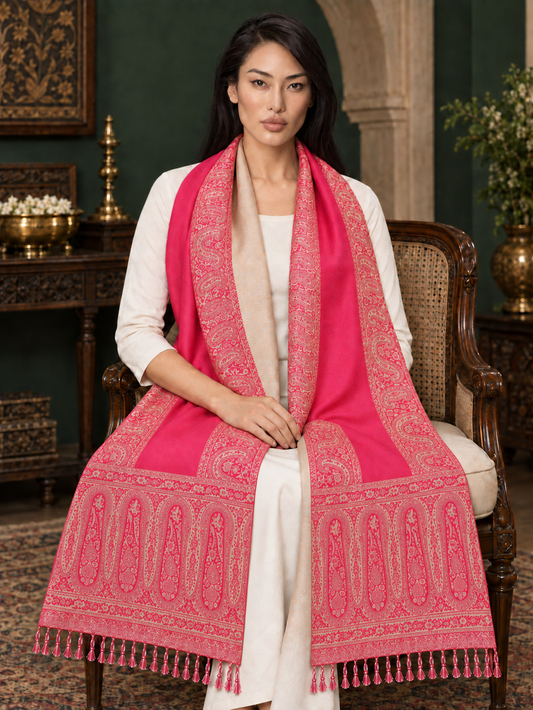 WV-504-RANI | Woven stole | Elegant drape 1