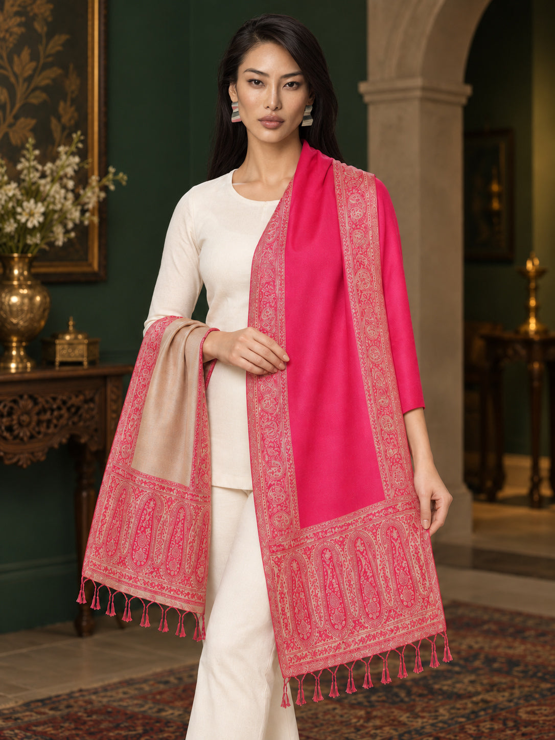 WV-504-RANI | Woven stole | Elegant drape 2