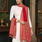 WV-504-RED | Woven stole | Elegant drape 2