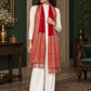 WV-504-RED | Woven stole | Elegant drape 4