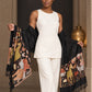WV-604-BLACK | Woven stole | Elegant drape 3