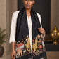 WV-604-BLACK | Woven stole | Elegant drape 4