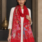 WV-604-RED | Woven stole | Elegant drape 4