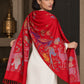 WV-604-RED | Woven stole | Elegant drape 5