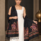 WV-610-BLACK | Woven stole | Elegant drape 3