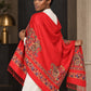 WV-610-RED | Woven stole | Elegant drape 5