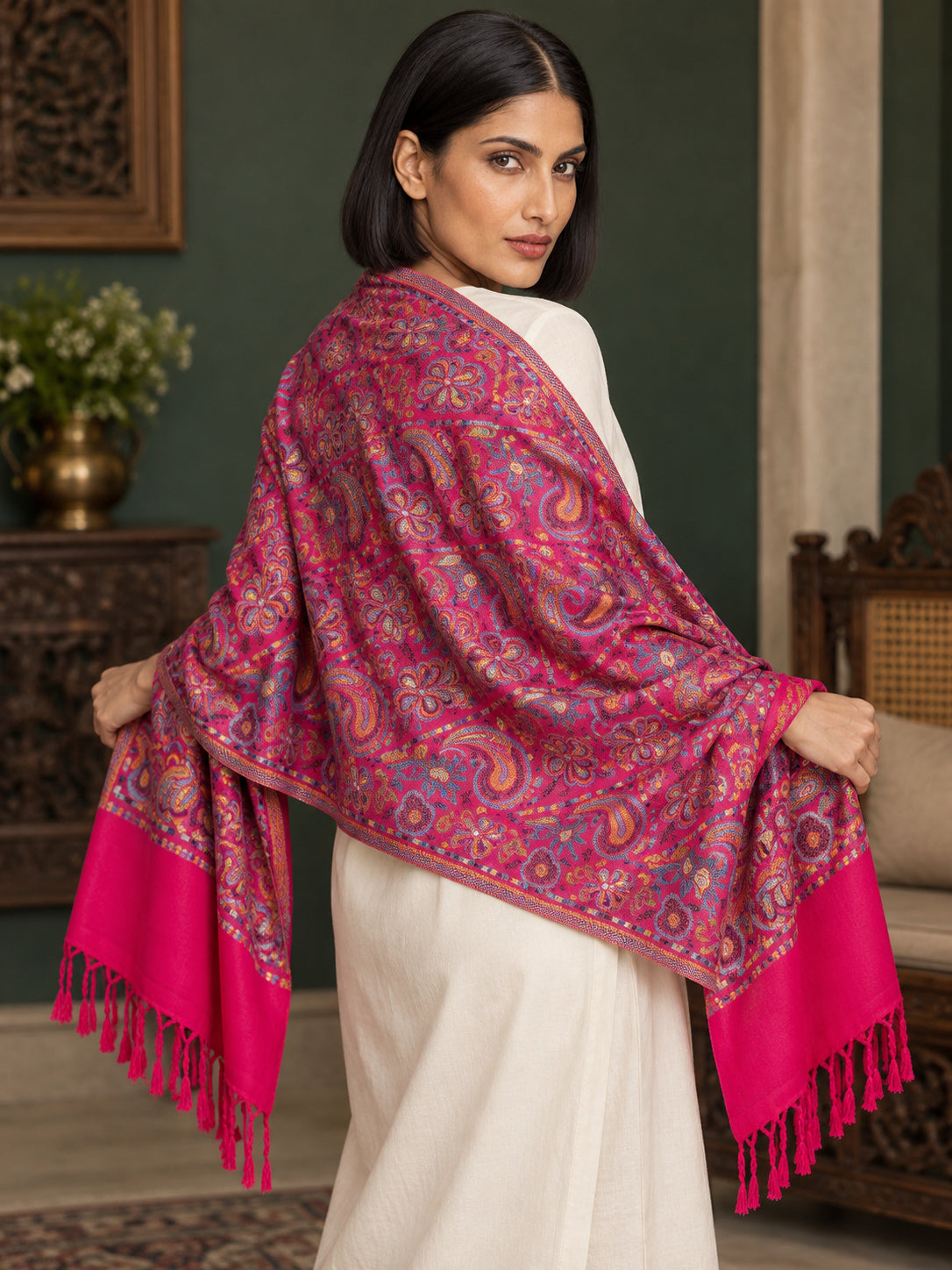 WV-631-RANI | Woven stole | Elegant drape 5