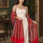 WV-631-RED | Woven stole | Elegant drape 3