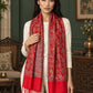 WV-631-RED | Woven stole | Elegant drape 4