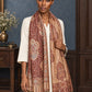 WV-651-MAROON | Woven stole | Elegant drape 4