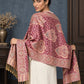 WV-651-PINK | Woven stole | Elegant drape 5