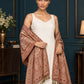 WV-654-MAROON | Woven stole | Elegant drape 3