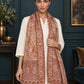 WV-654-MAROON | Woven stole | Elegant drape 4