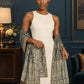 WV-654-NAVYBLUE | Woven stole | Elegant drape 3