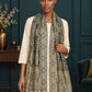 WV-654-NAVYBLUE | Woven stole | Elegant drape 4