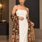 WV-655-COFFEE | Woven stole | Elegant drape 3