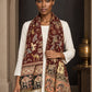 WV-655-MAROON | Woven stole | Elegant drape 4