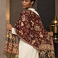 WV-655-MAROON | Woven stole | Elegant drape 5