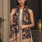 WV-655-NAVYBLUE | Woven stole | Elegant drape 4