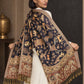 WV-655-NAVYBLUE | Woven stole | Elegant drape 5