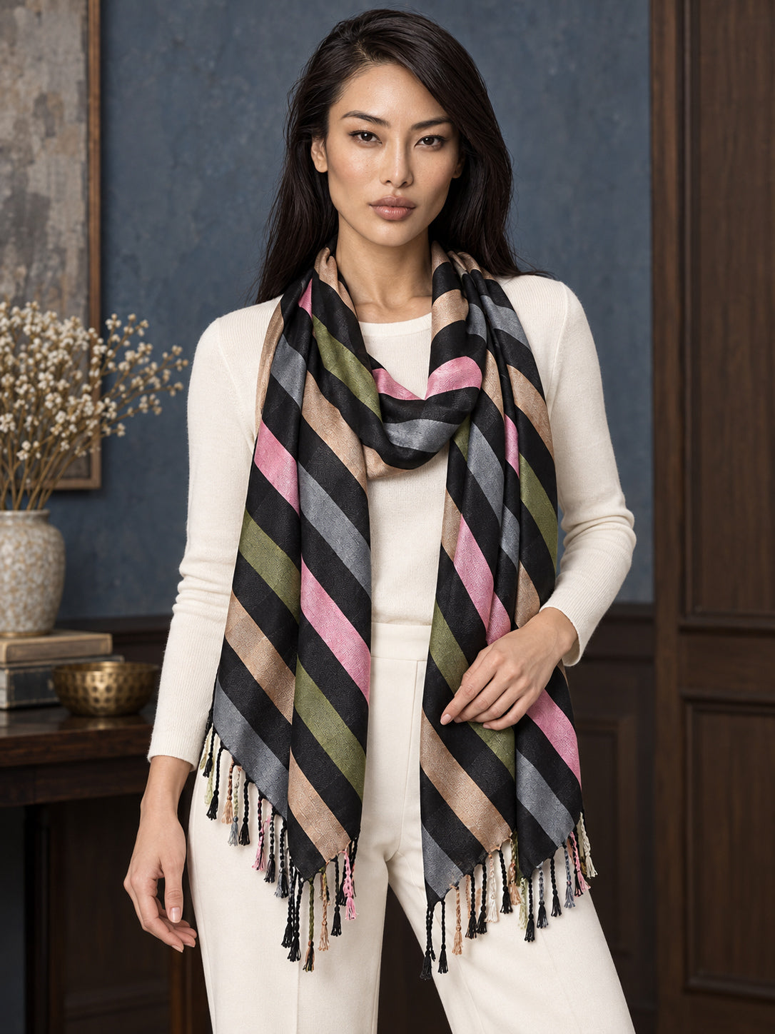 WV-657 | Woven stole | Elegant drape 4