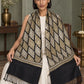 WVST-109-BLACK | Woven stole | Elegant drape 1