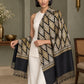 WVST-109-BLACK | Woven stole | Elegant drape 2