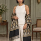 WVST-109-BLACK | Woven stole | Elegant drape 3