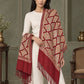 WVST-109-MAROON | Woven stole | Elegant drape 2