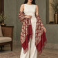 WVST-109-MAROON | Woven stole | Elegant drape 3