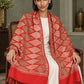 WVST-109-RED | Woven stole | Elegant drape 1