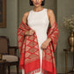 WVST-109-RED | Woven stole | Elegant drape 3