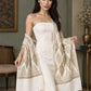 WVST-109-WHITE | Woven stole | Elegant drape 3