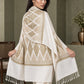 WVST-109-WHITE | Woven stole | Elegant drape 5
