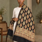 WVST-110-BLACK | Woven stole | Elegant drape 2