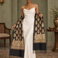 WVST-110-BLACK | Woven stole | Elegant drape 3